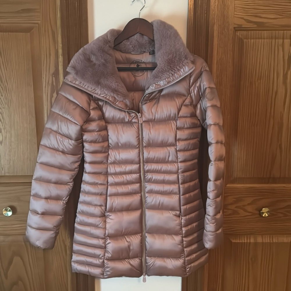 Light Pink Save the Duck Ultra Light Jacket 0/XS